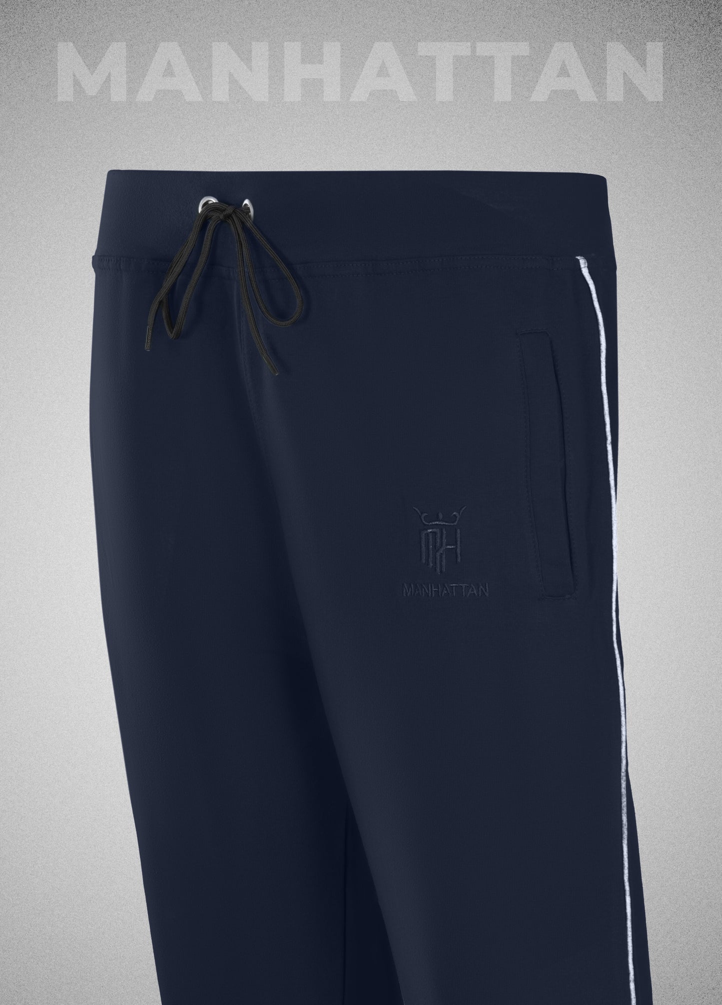 Premium Cotton Navy Blue Track Pant Regular Fit