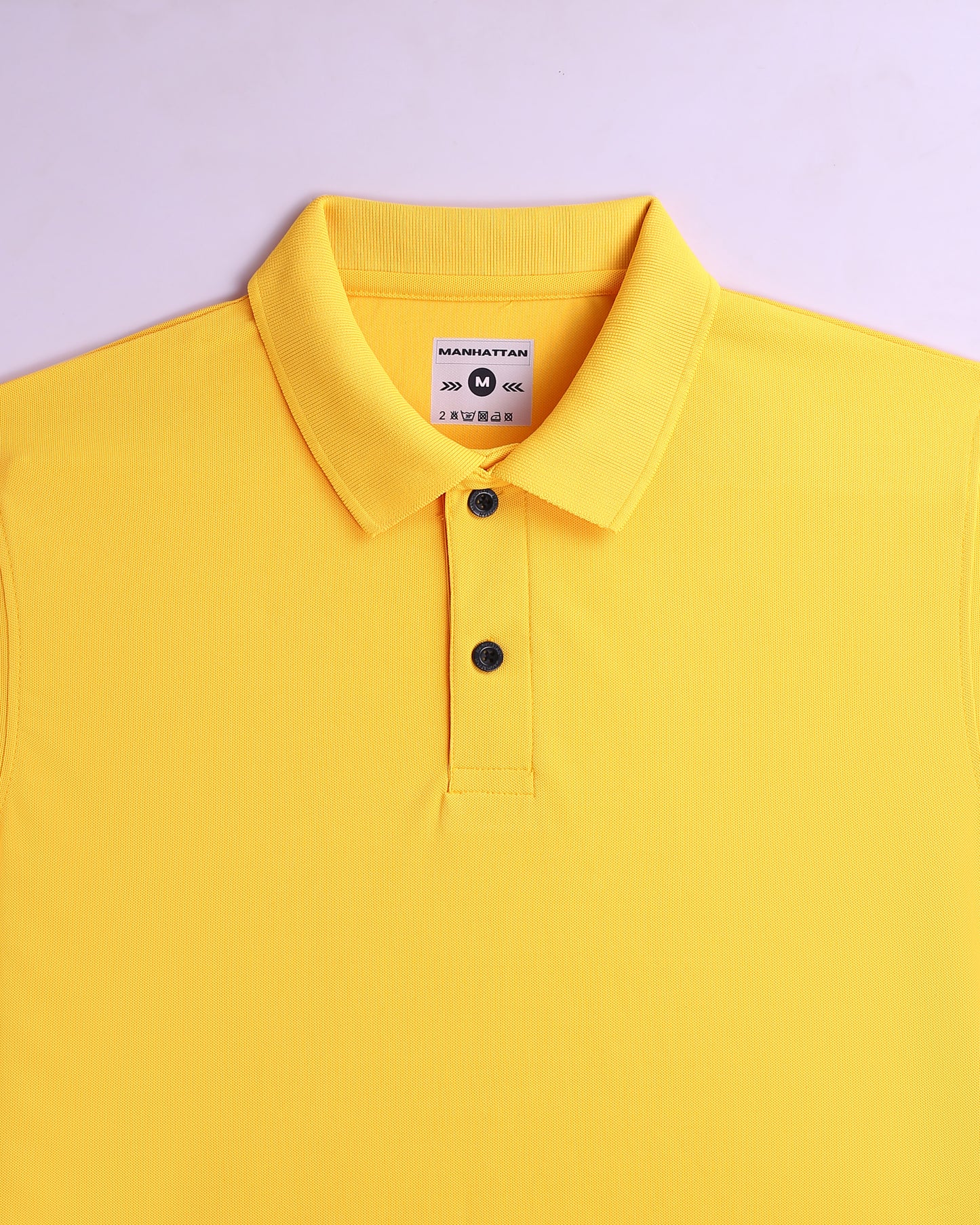 Sports Dry Fit Golden Yellow Polo T Shirts (Micro Polyester)