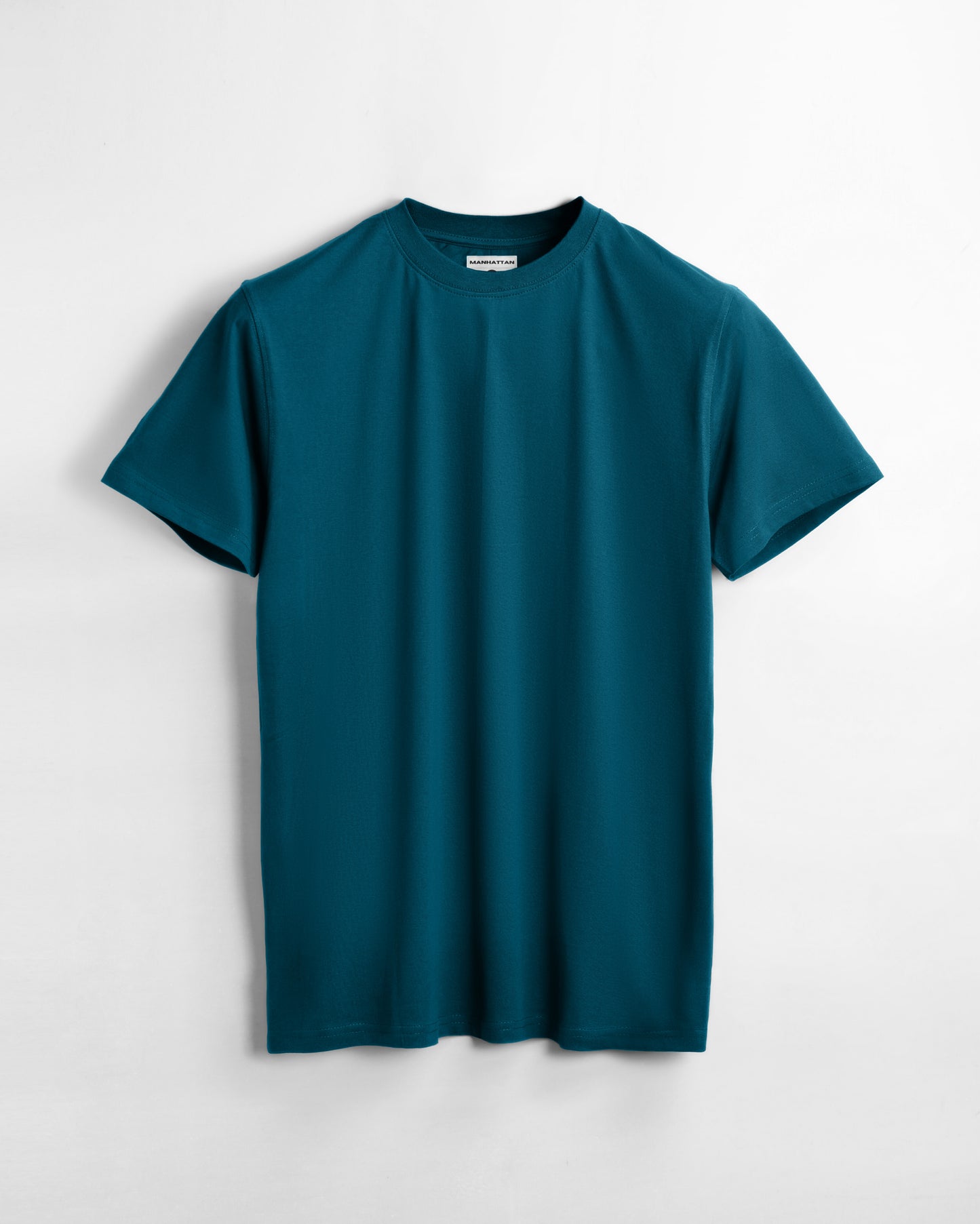 Basic Regular Fit T Shirts Unisex Teal Green