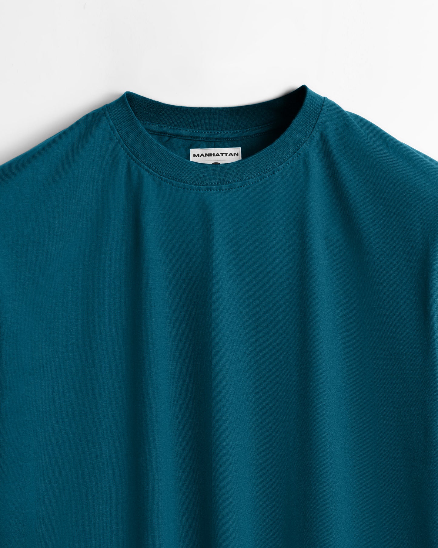 Basic Regular Fit T Shirts Unisex Teal Green