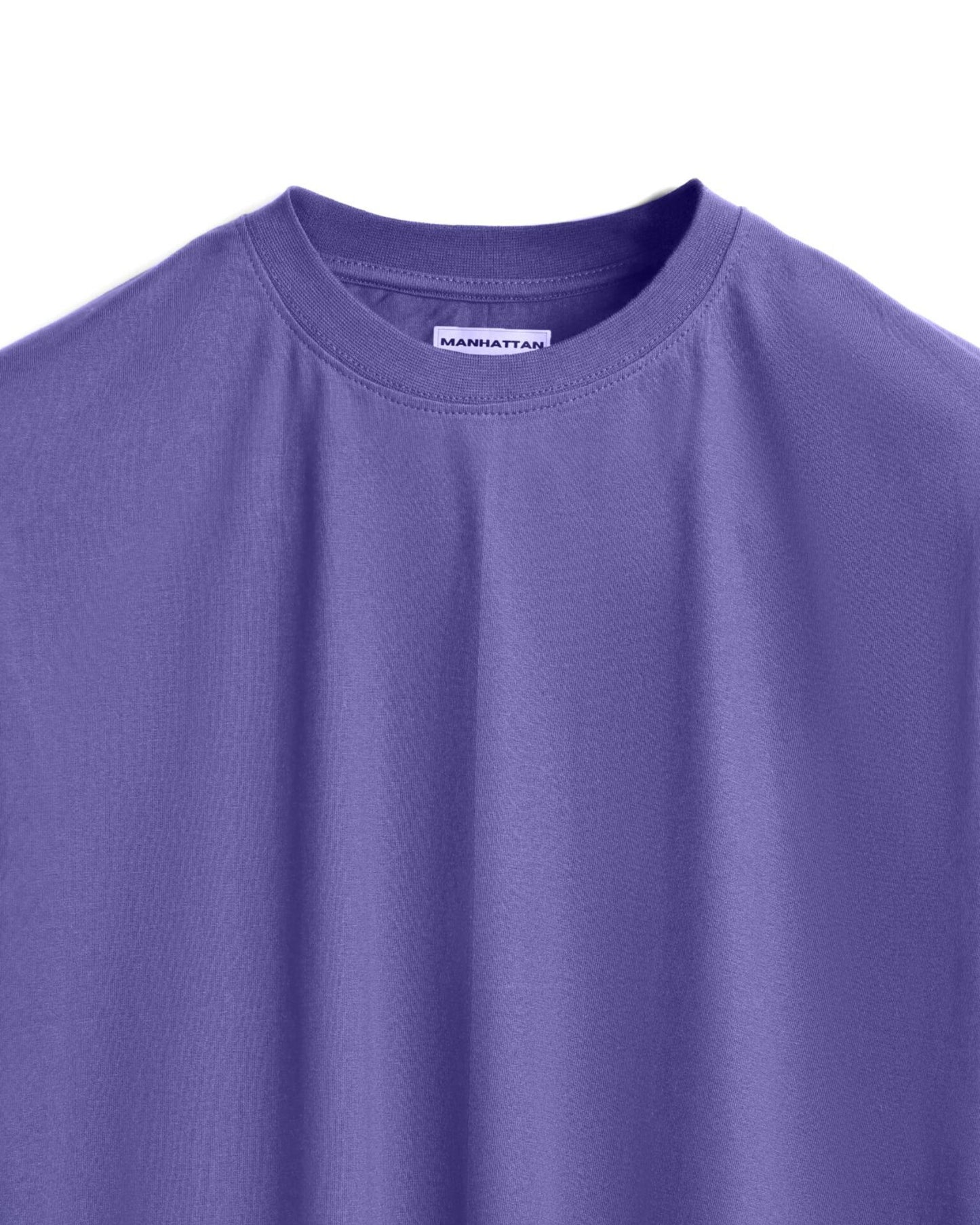 Basic Regular Fit T Shirts Unisex Violet