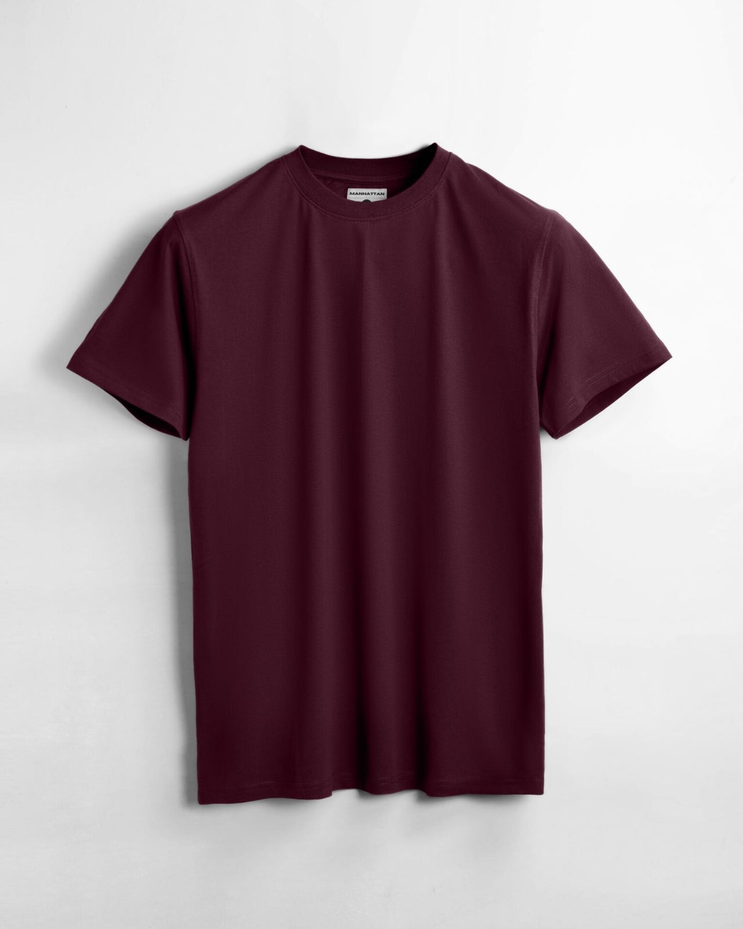 Basic Regular Fit T Shirts Unisex Maroon