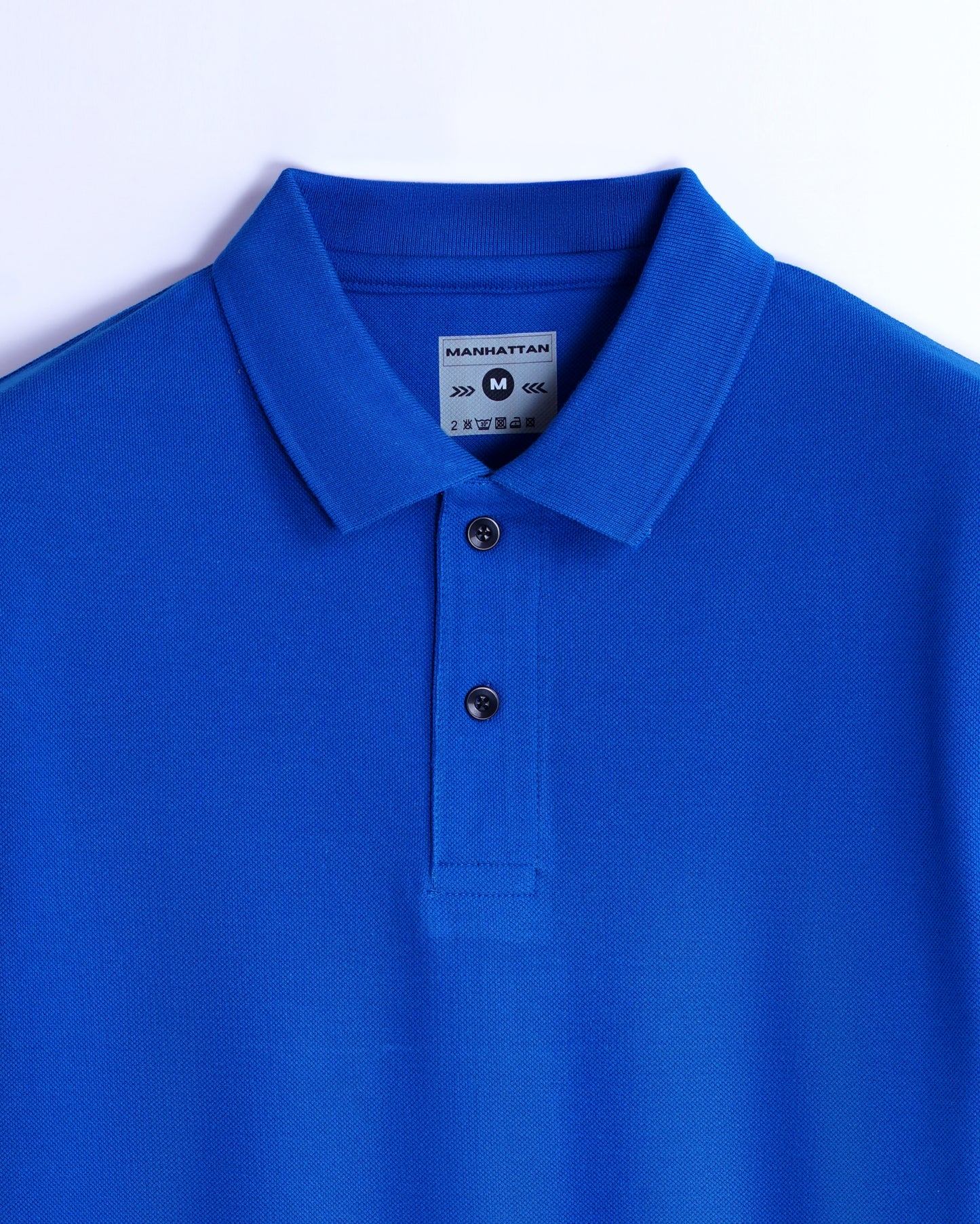 Cotton Polo Full Sleeve Unisex Royal Blue Without Pocket