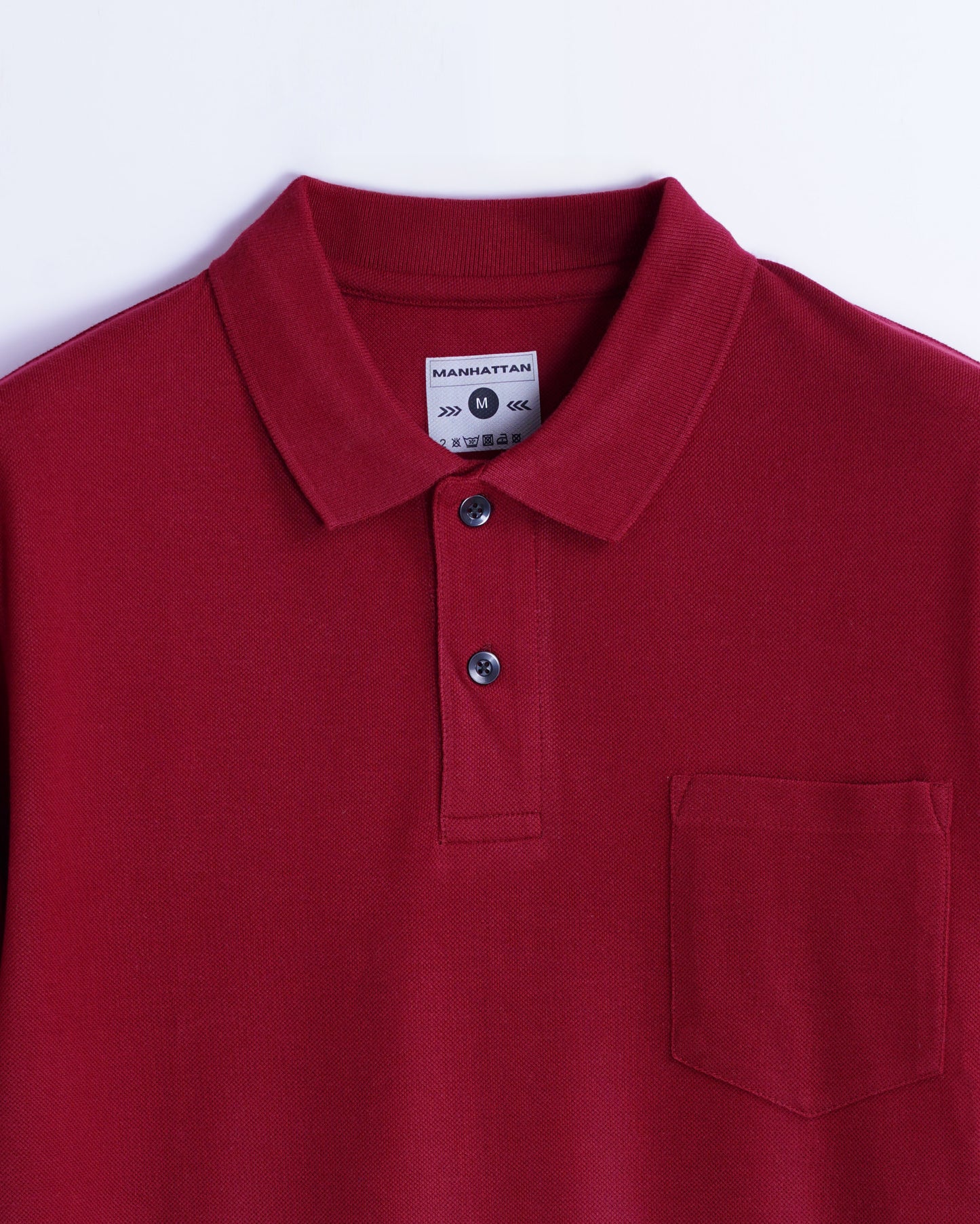 Pure Cotton Polo Pocket T shirts (Burgundy)