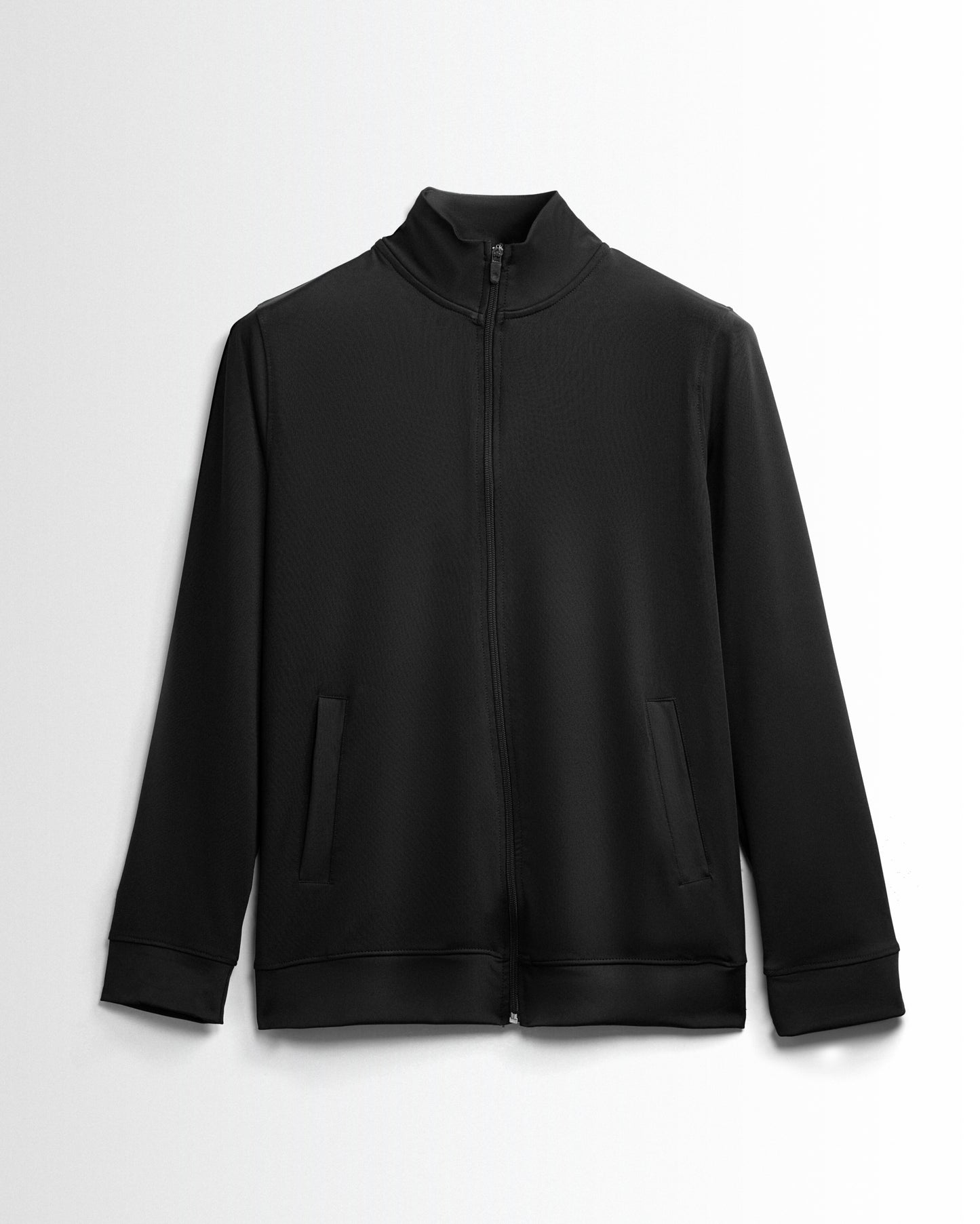 Premium Hineck Zipper Jacket Unisex Black