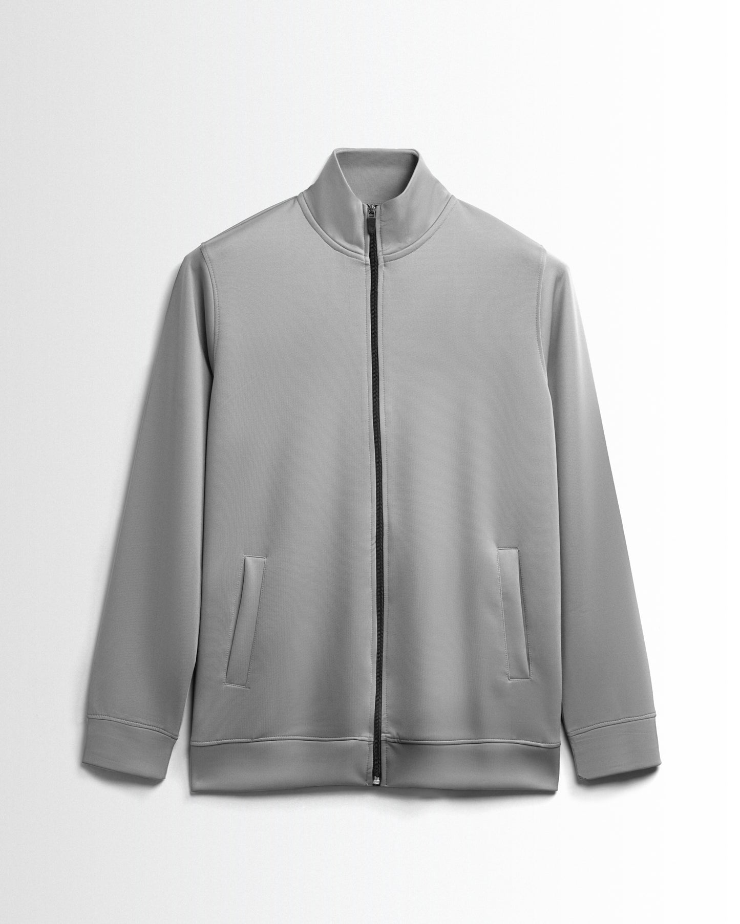 Premium Hineck Zipper Jacket Unisex Grey