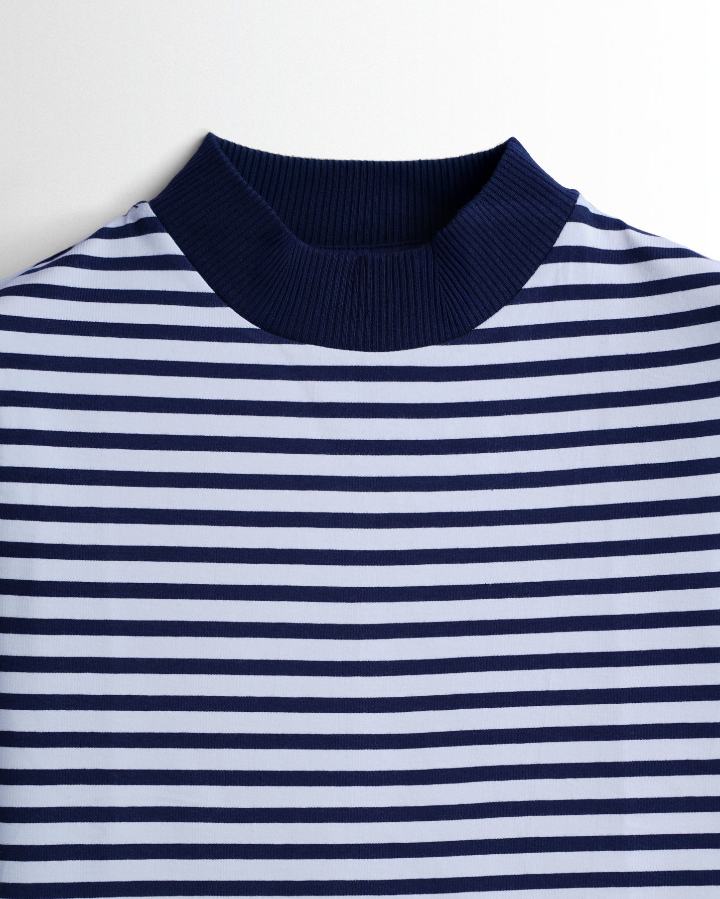 Womens Hineck Striped Sweatshirts (Navy/White)