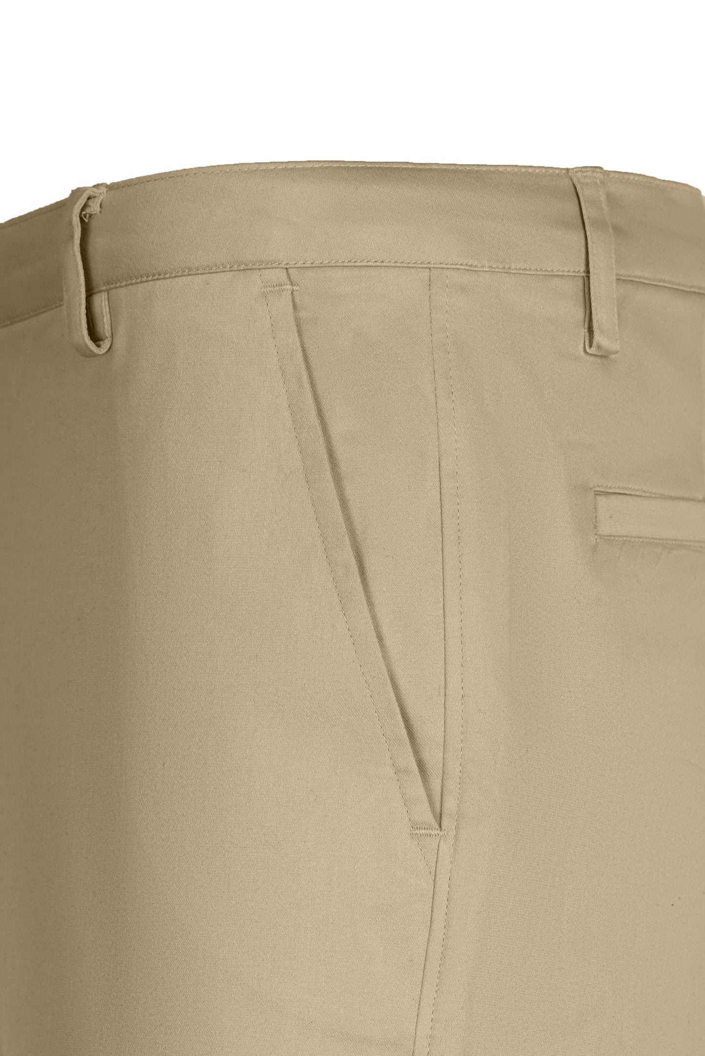 Cotton Casual Pants Beige