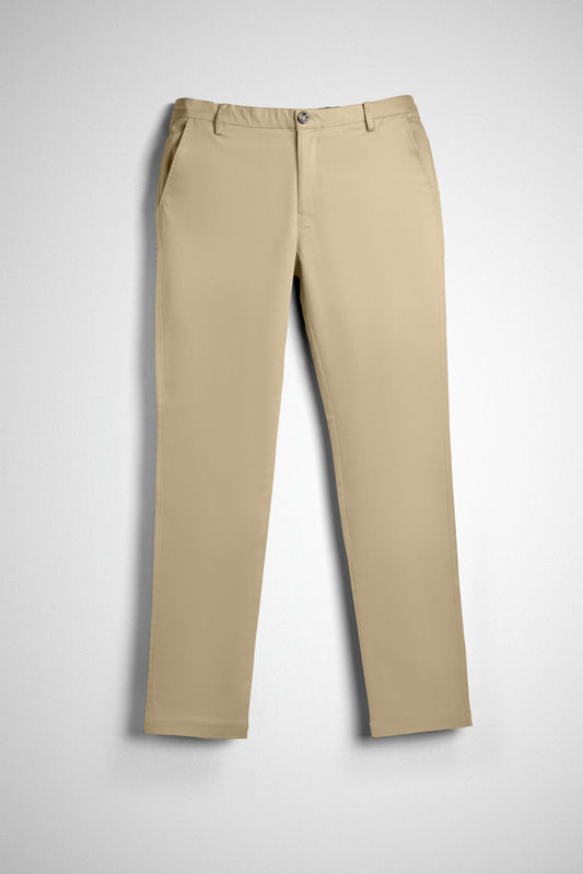 Cotton Casual Pants Beige