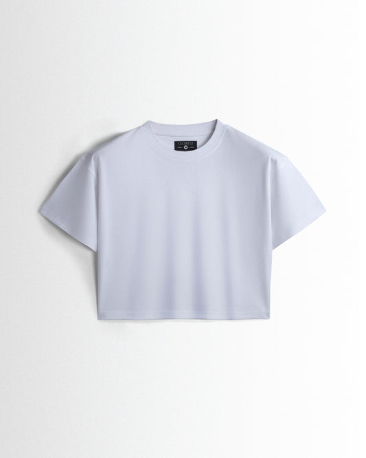 Womens Crop Top White T-shirt