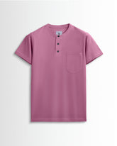 Cotton On Mens Organic Henley T Shirt Pink Size Small