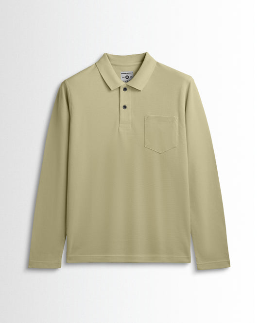 Cotton Polo Full Sleeve Unisex Beach Pocket