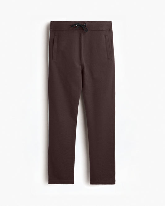 Premium Cotton Coffee Brown Track Pant Regular Fit