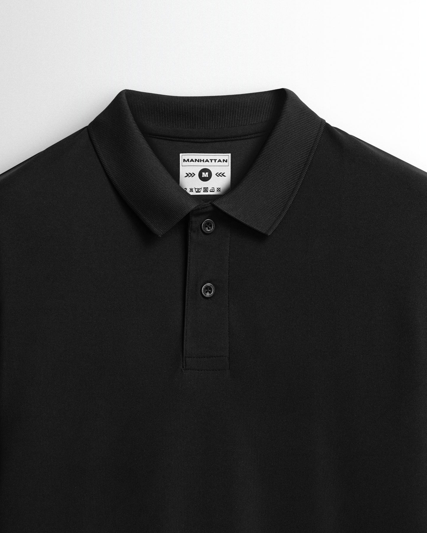 Sports Dry Fit Black Polo T Shirts (Micro Polyester)