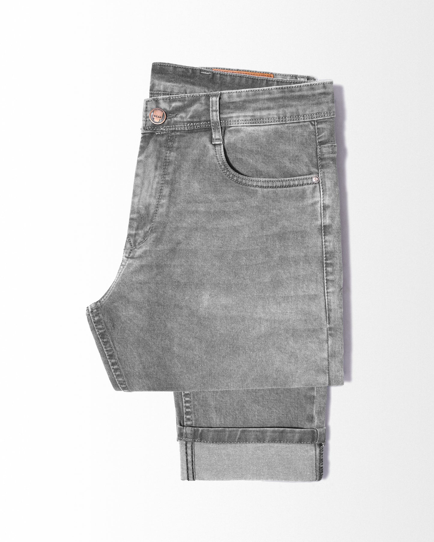 Regular Cotton Jeans Pant Grey