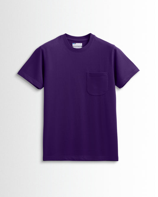 Premium Plain Pocket T Shirts Purple