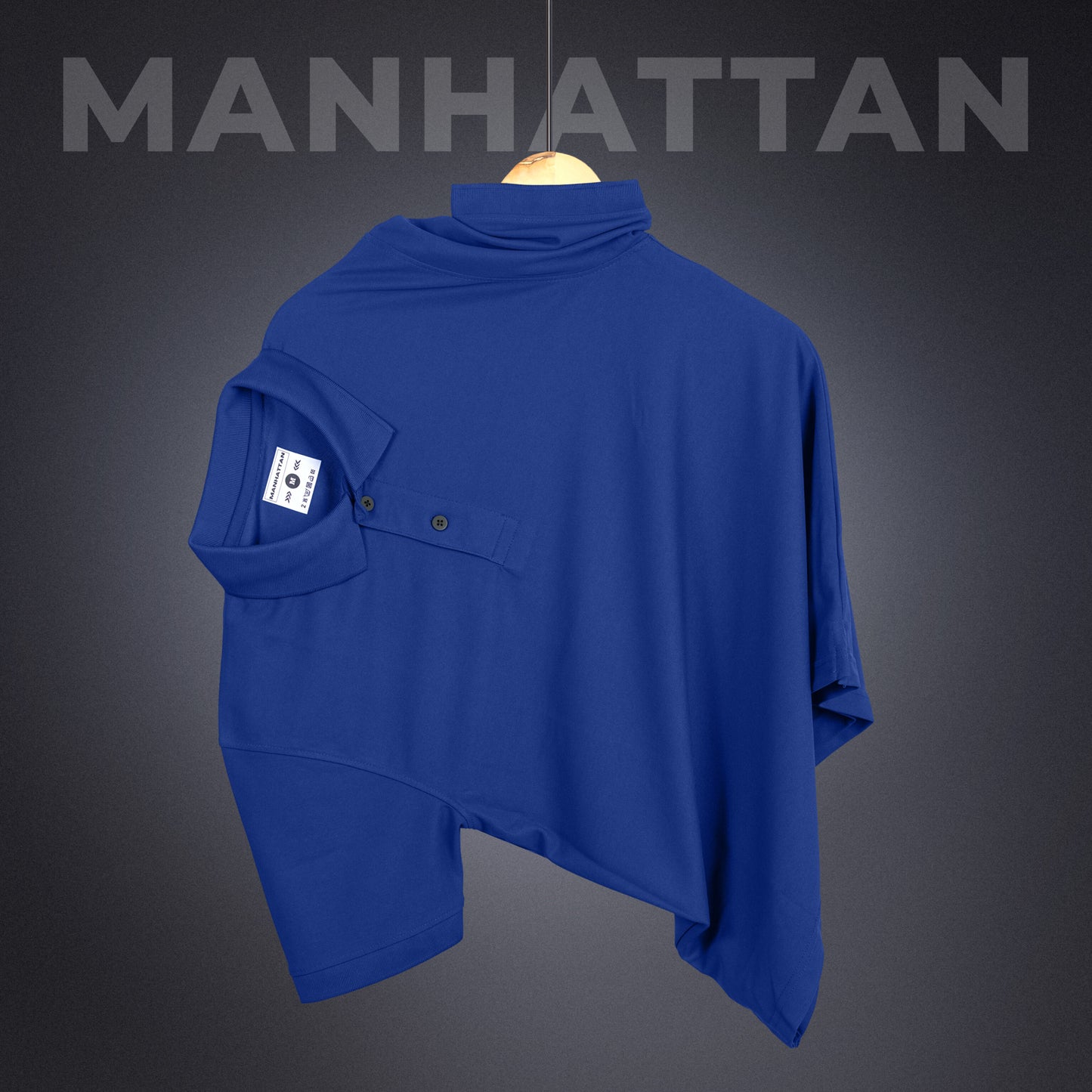 Sports Dry Fit Royal Blue Polo T Shirts (Micro Polyester)