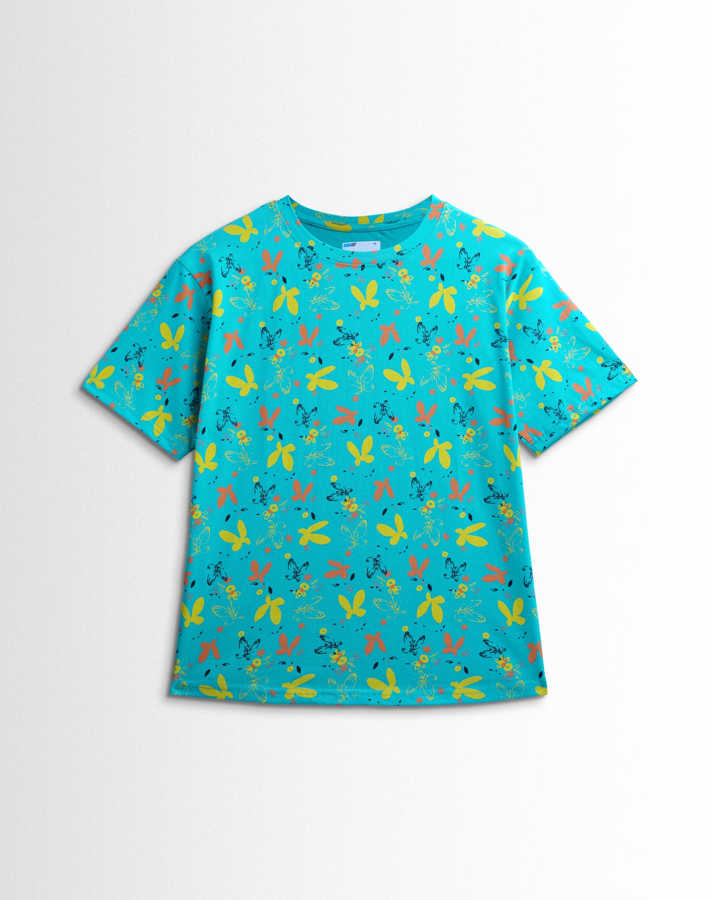 Women's Co ord set Jade Green flowers