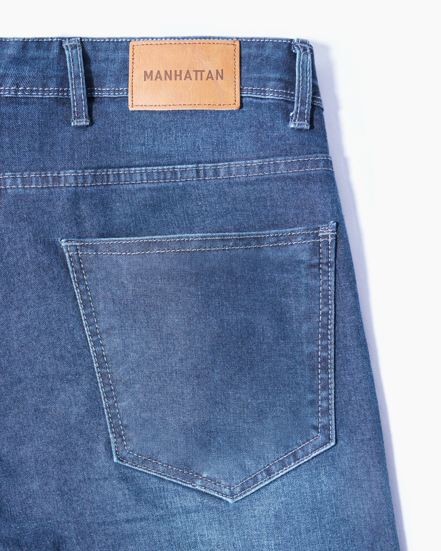 Regular Cotton Jeans Pant Slate Denim Blue