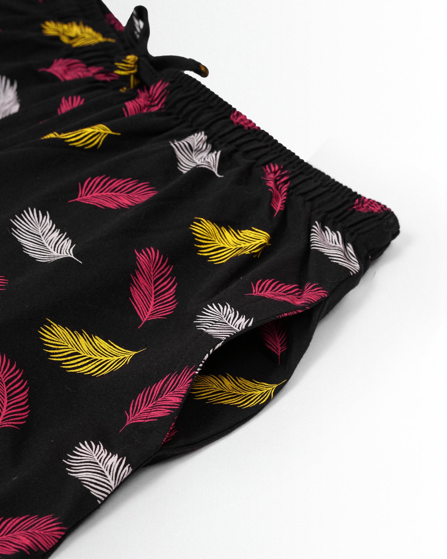 Women's Co ord set Black Leaf