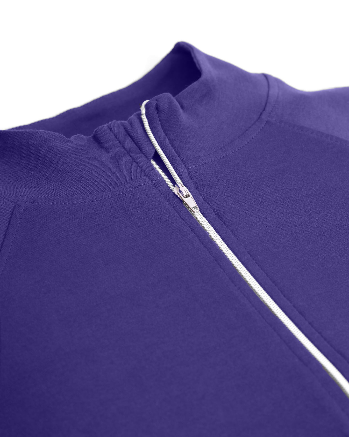 Womens Hineck Zipper Lavender