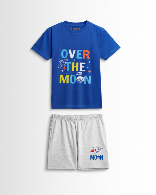 Kids Boys Set Royal Blue/Grey Melange