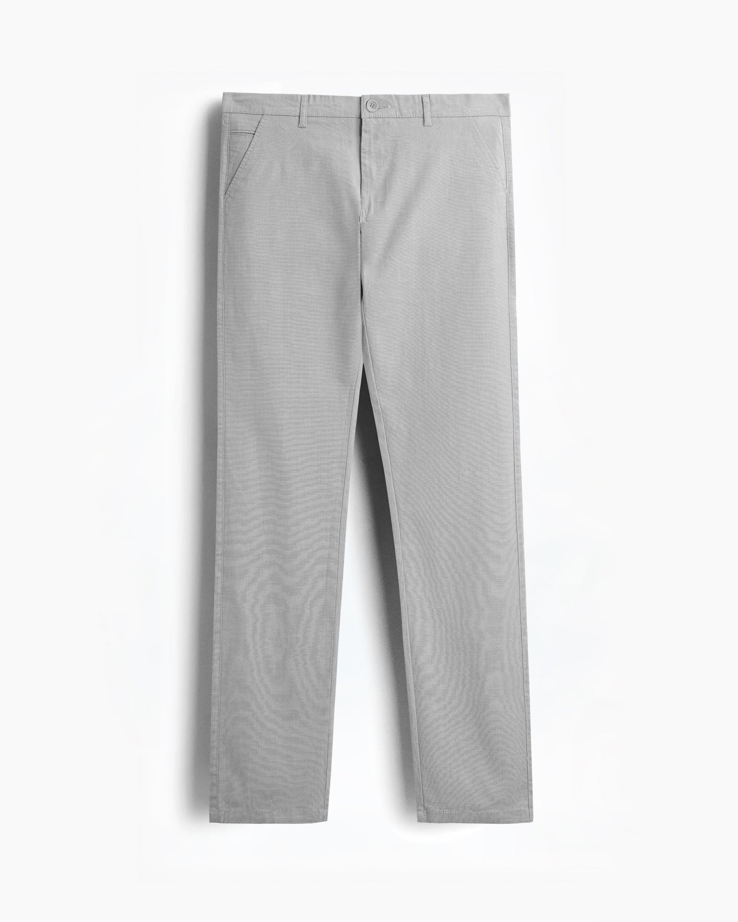 Cotton Casual Pants Grey Linen