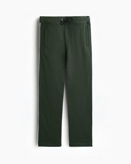 Premium Cotton Military Green Track Pant Regular Fit