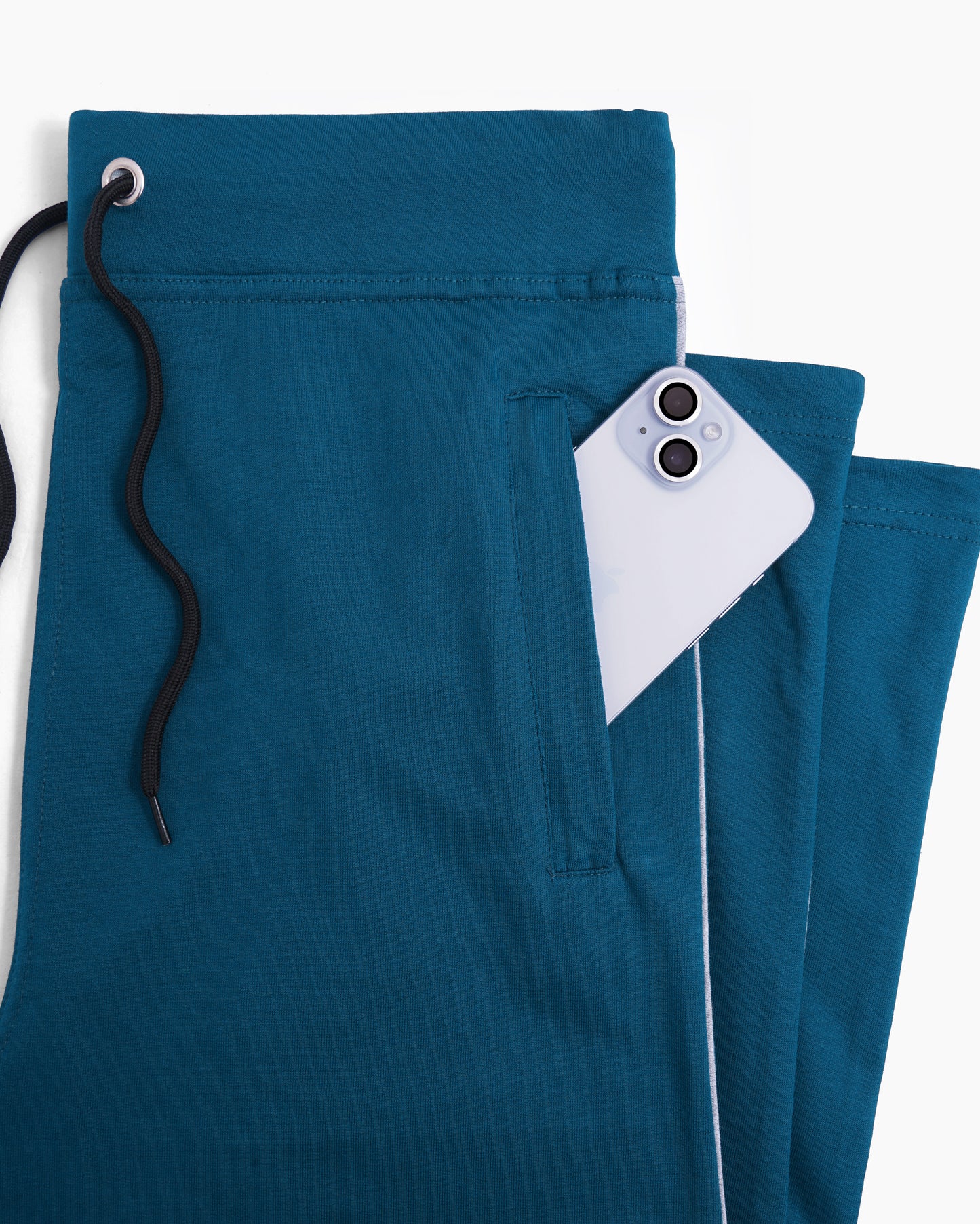 Premium Cotton Teal Blue Track Pant Regular Fit