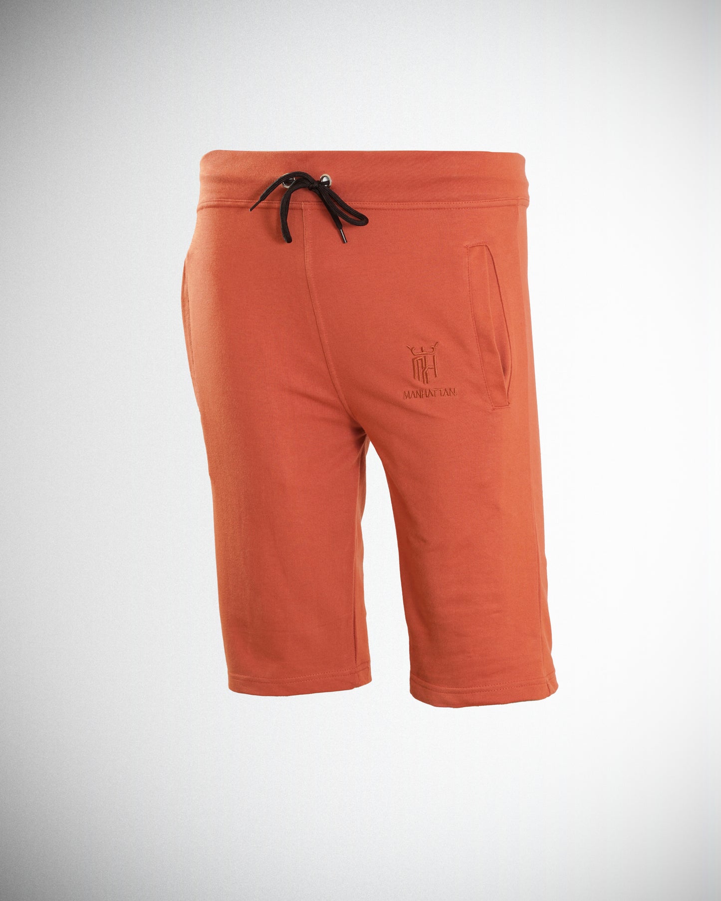 Premium Cotton Rust 3/4 Shorts Regular Fit