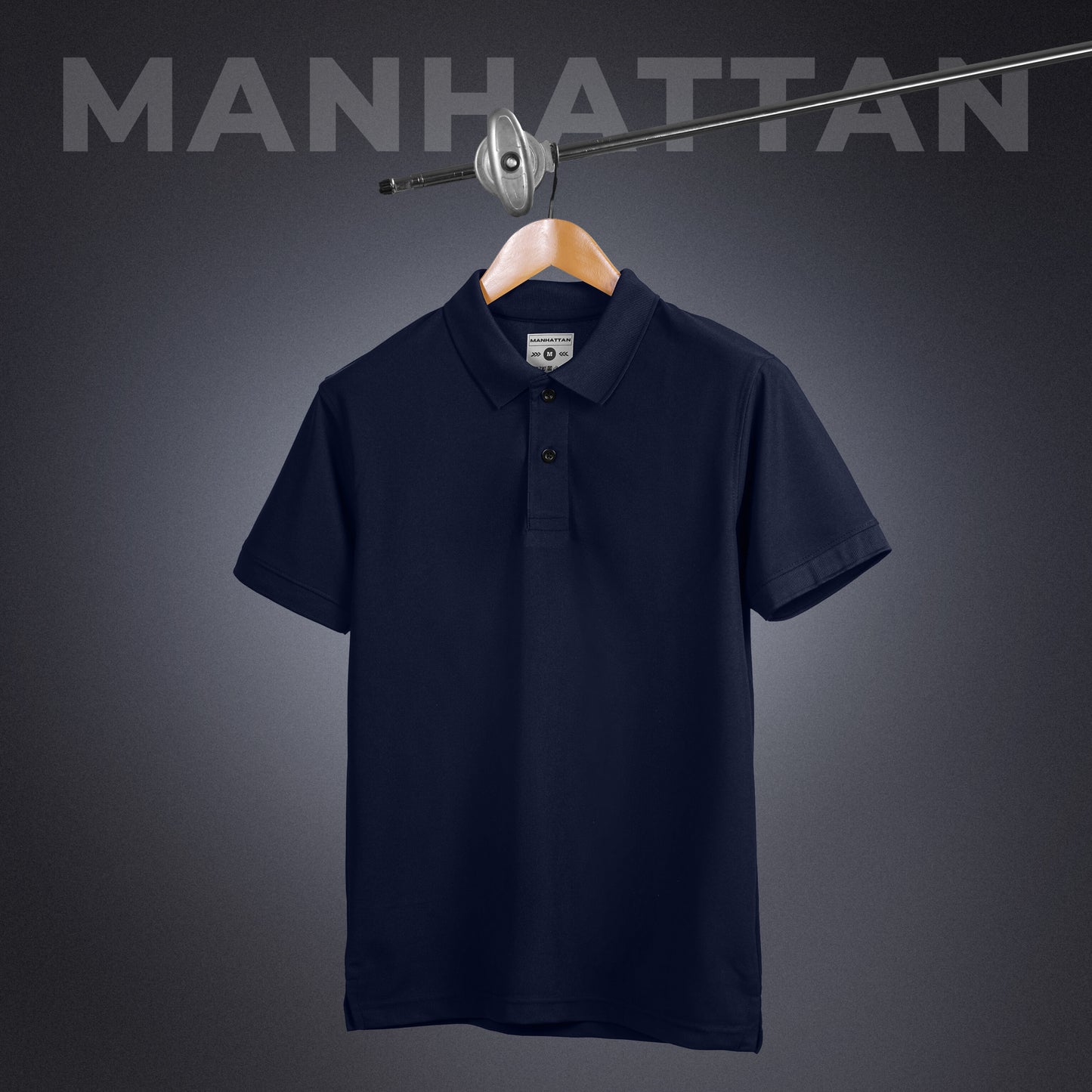 Sports Dry Fit Navy Polo T Shirts (Micro Polyester)