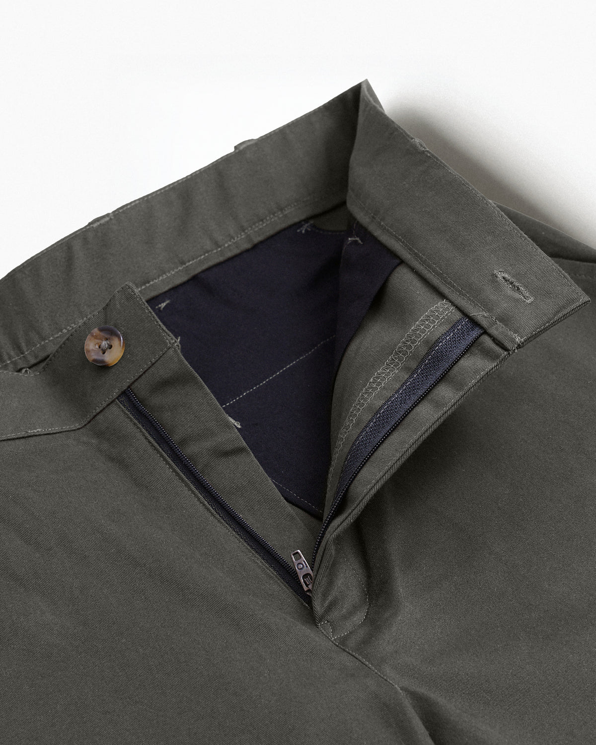 Cotton Casual Pants Military Green