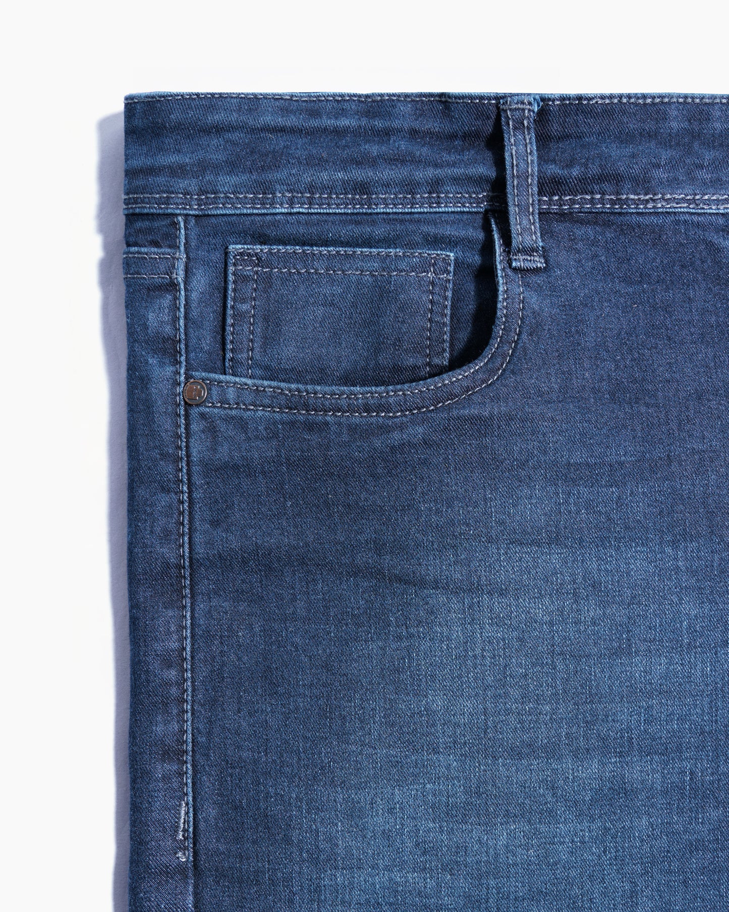 Regular Cotton Jeans Pant Slate Denim Blue