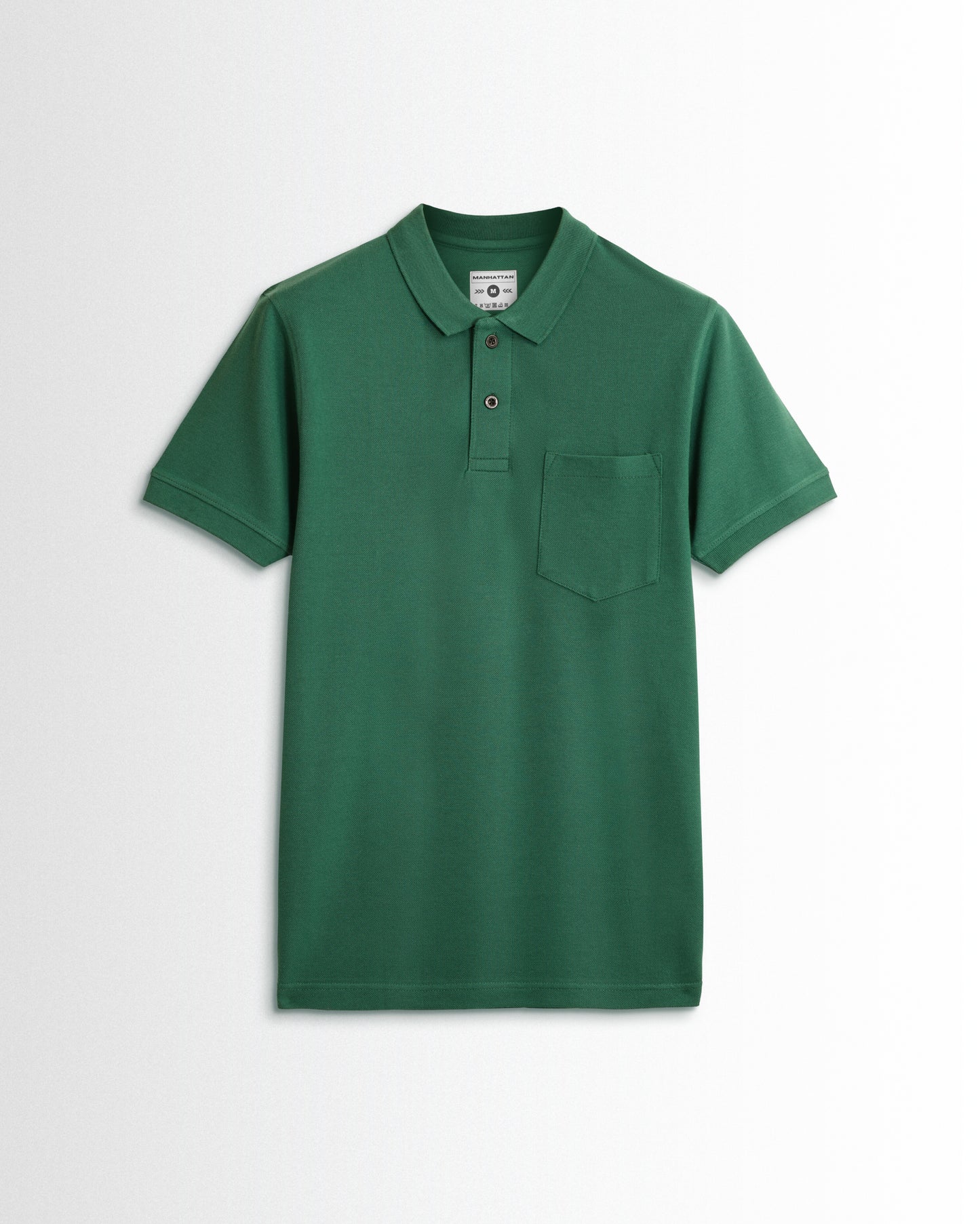 Pure Cotton Polo Pocket T Shirts (Forest Green)