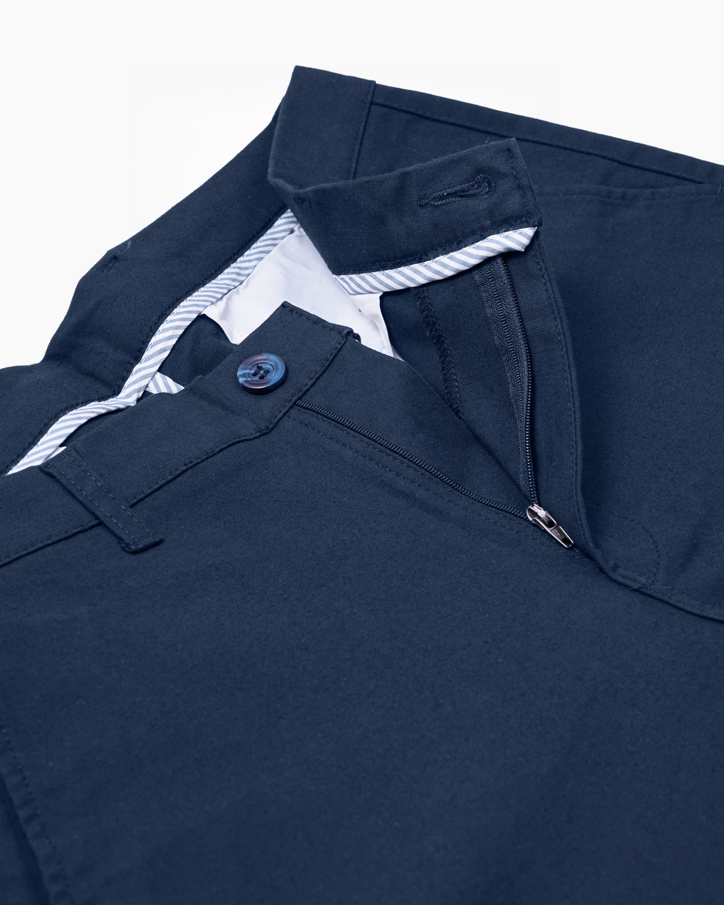 Cotton Casual Pants Navy - A