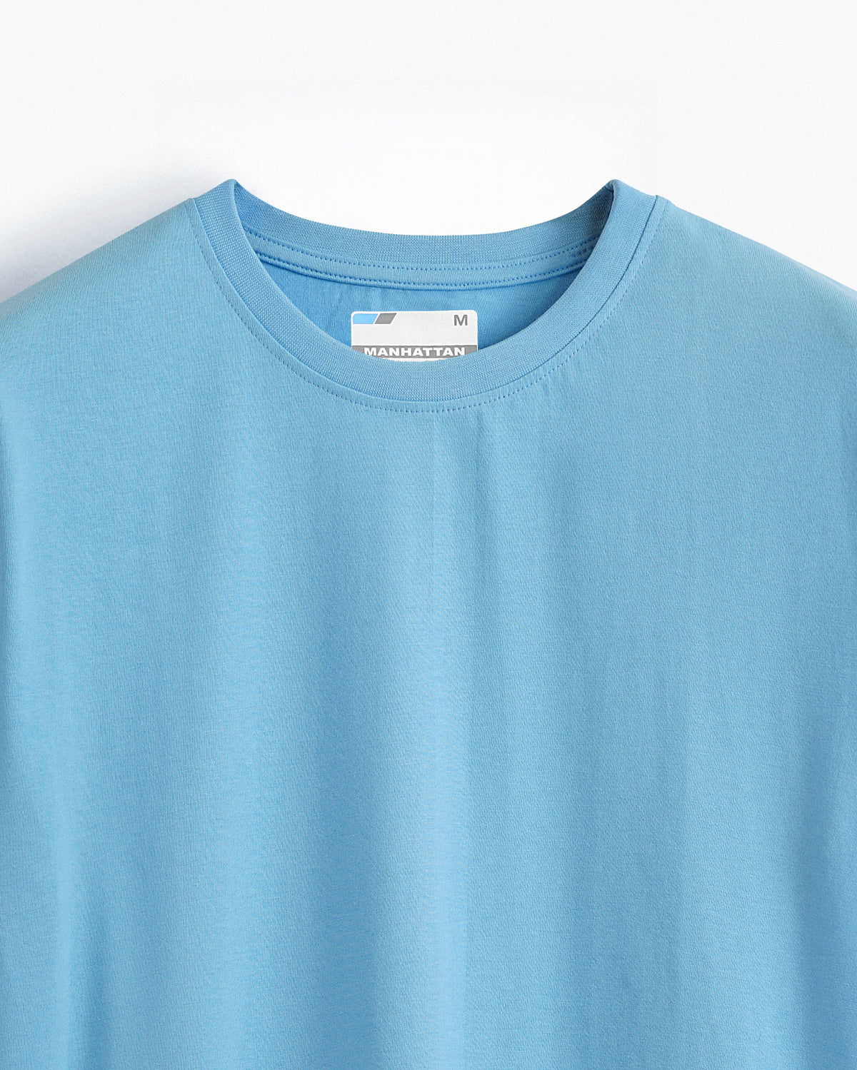 Basic Regular Fit T Shirts Unisex Sky Blue