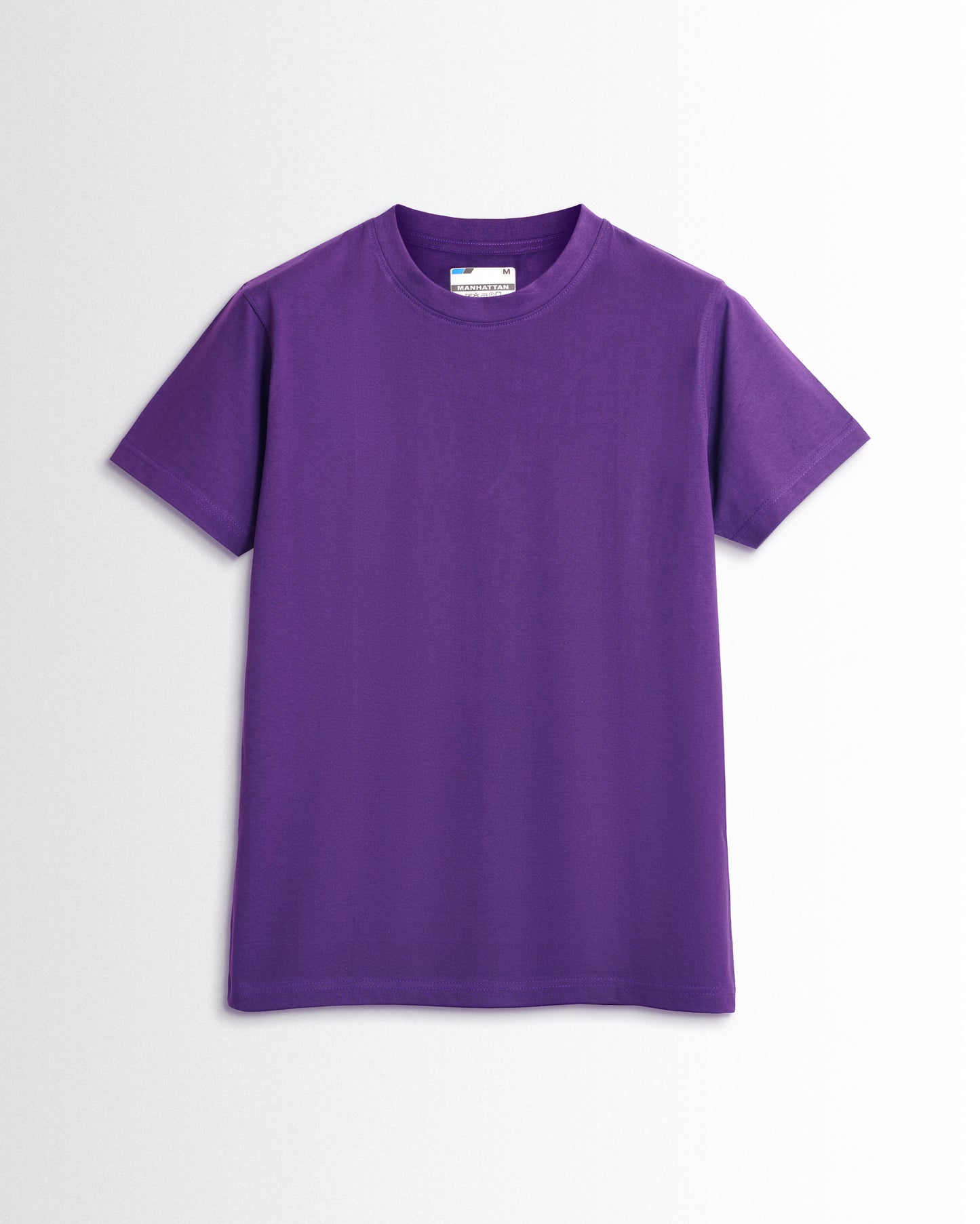 Basic Regular Fit T Shirts Unisex Purple