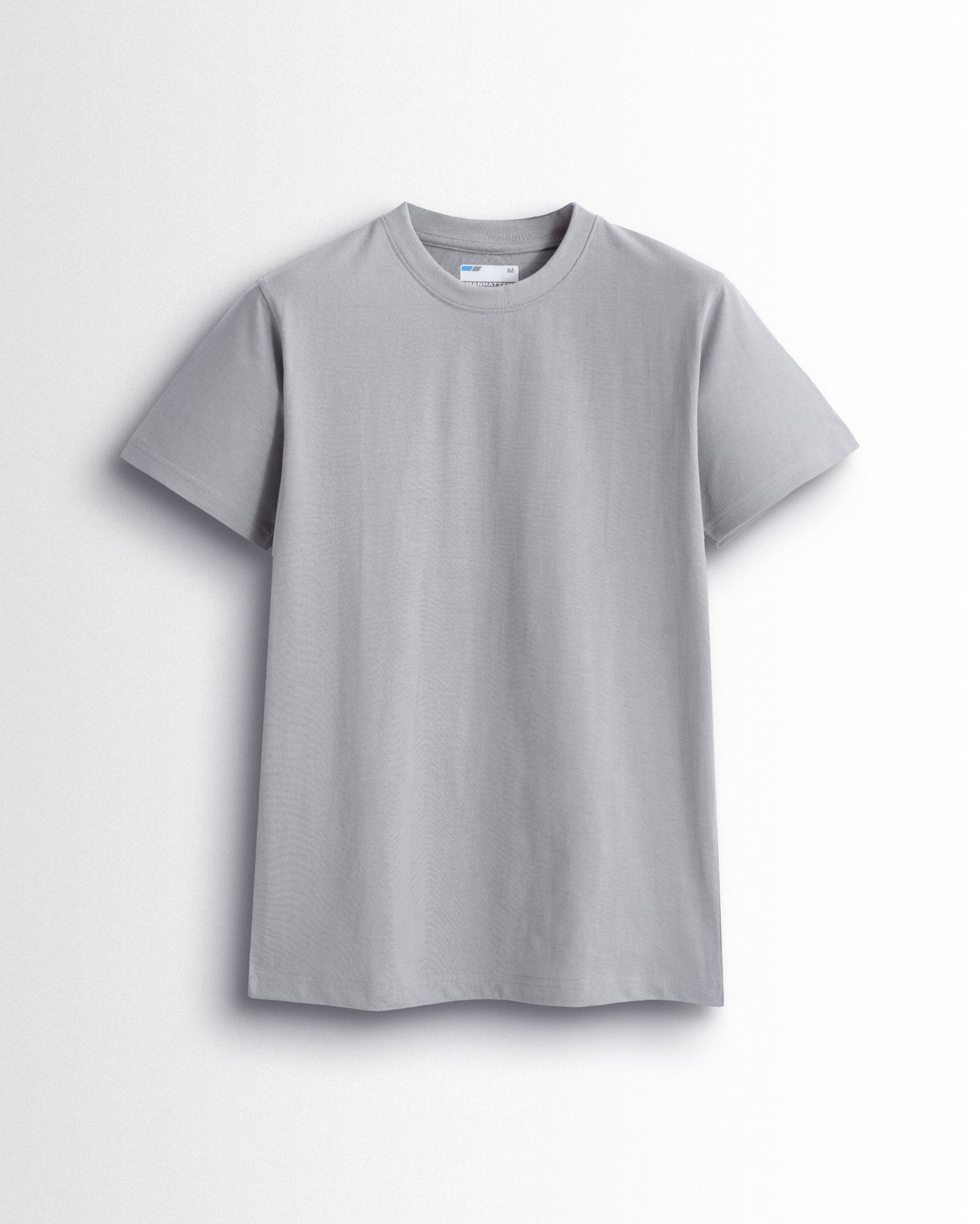 Basic Regular Fit T Shirts Unisex Grey