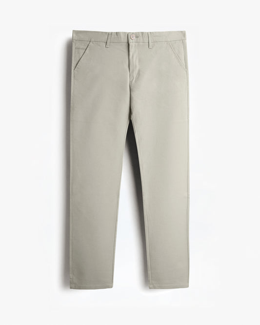 Cotton Casual Pants Light Beige - T