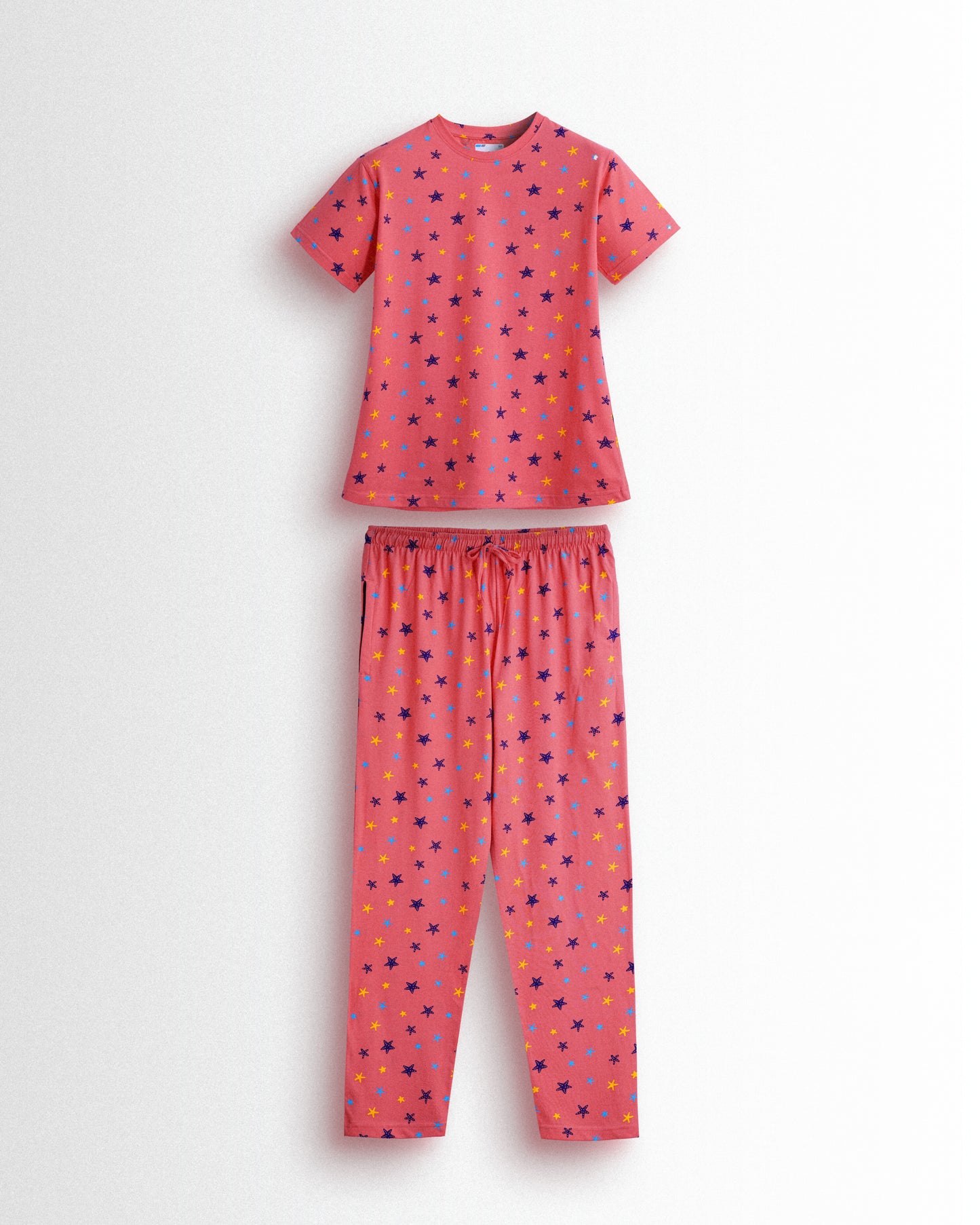 Women's Co ord set Coral (Stars)
