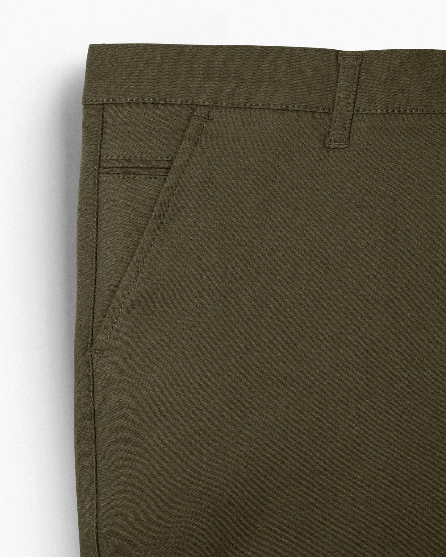 Cotton Casual Pants Military Green- A