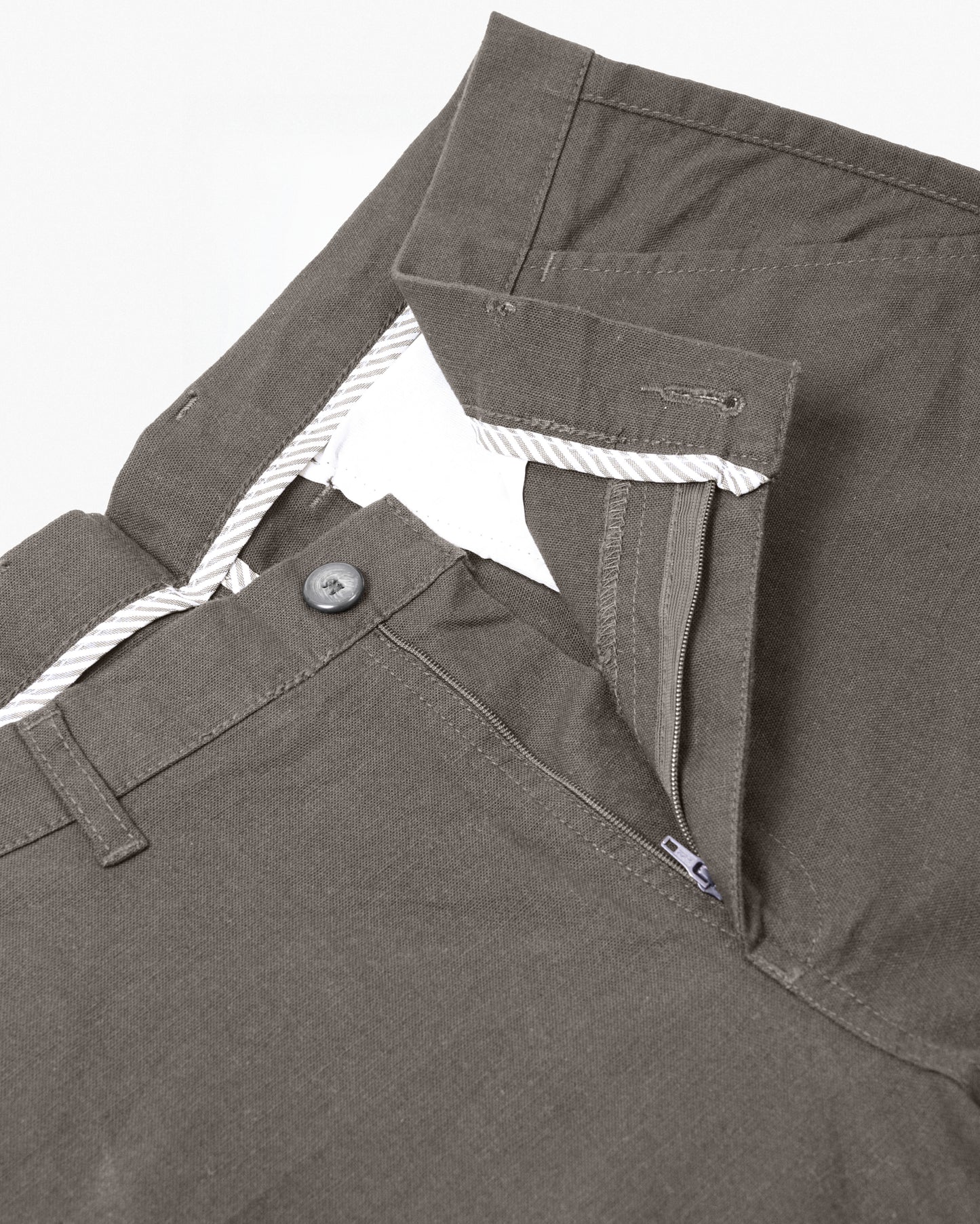 Cotton Casual Pants Khaki Linen