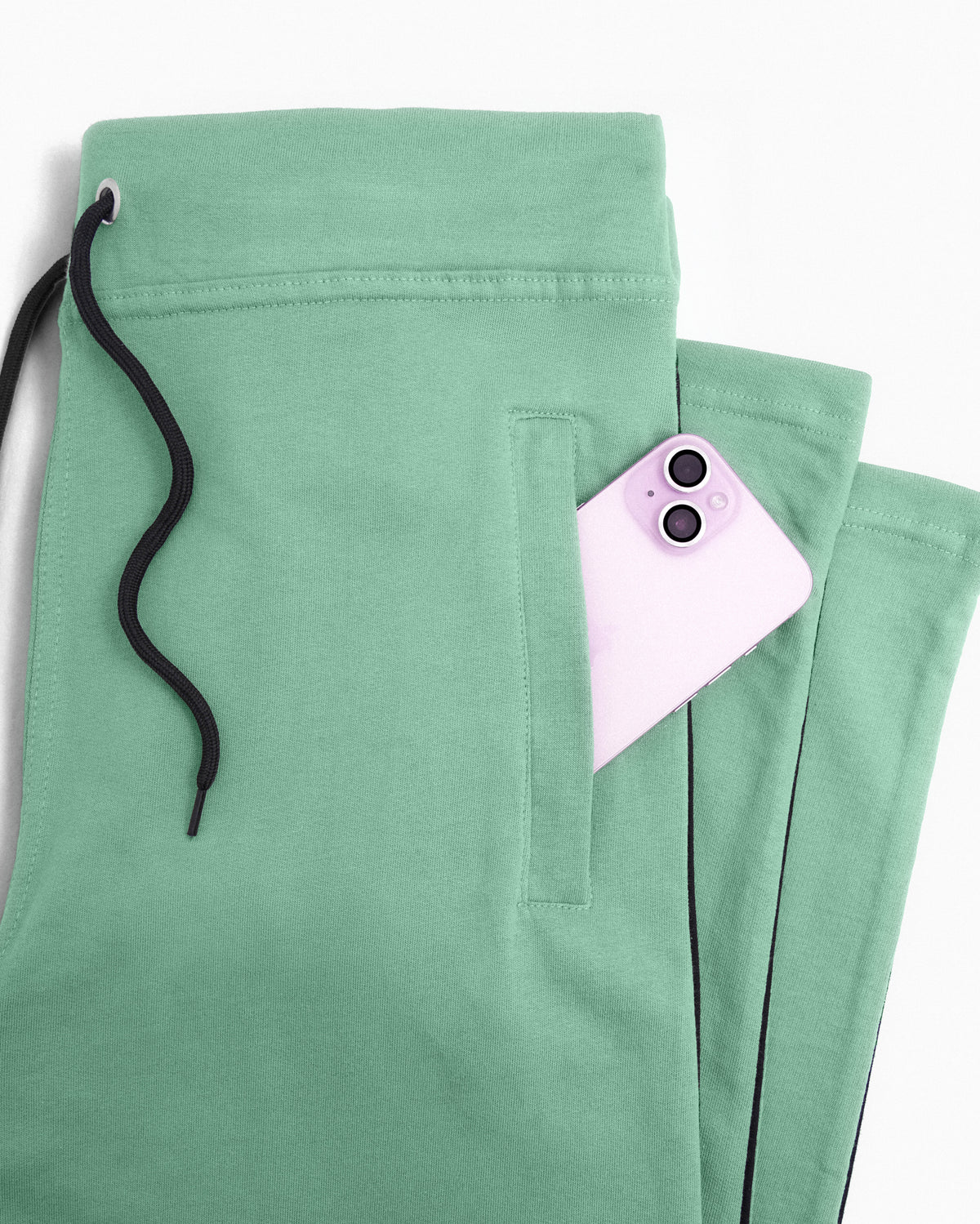Premium Cotton Olive Green Track Pant Regular Fit
