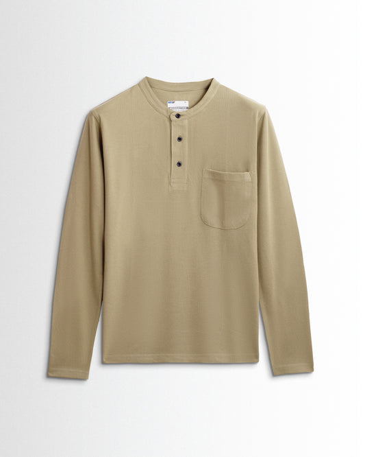 Henley Pocket Full Sleeve Beach