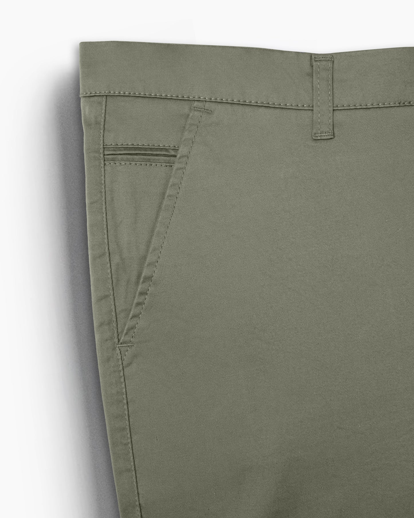 Cotton Casual Pants Light Green - S