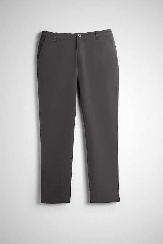 Cotton Casual Pants Dark Grey