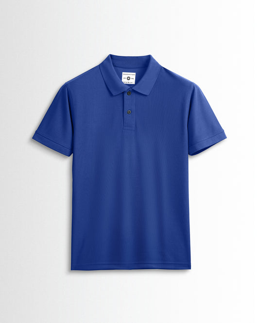Sports Dry Fit Royal Blue Polo T Shirts (Micro Polyester)