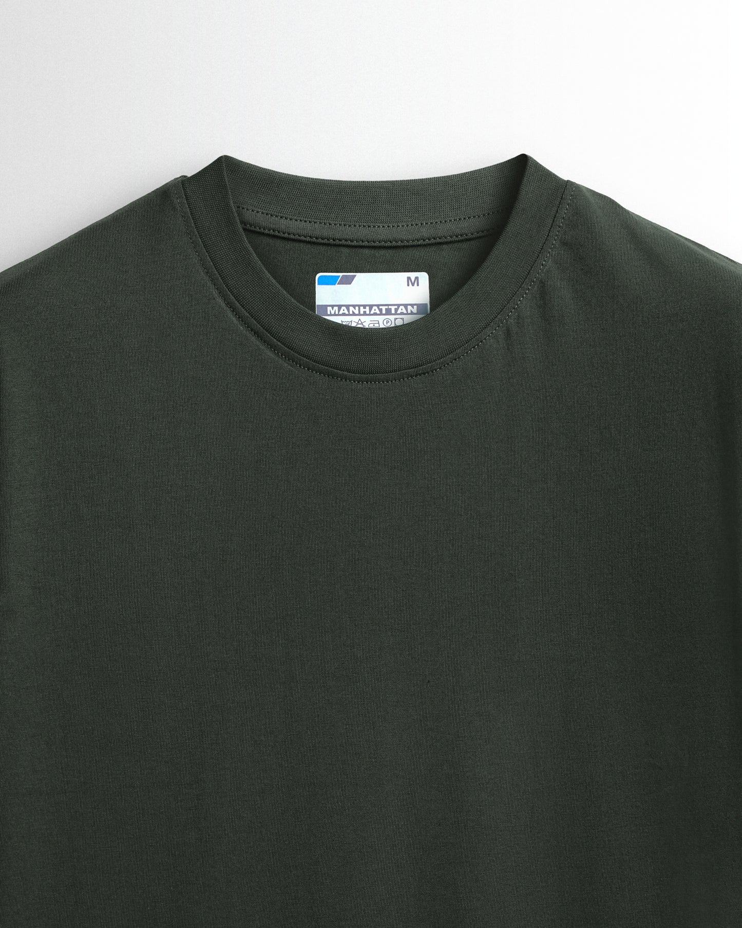 Basic Regular Fit T Shirts Unisex Military Green