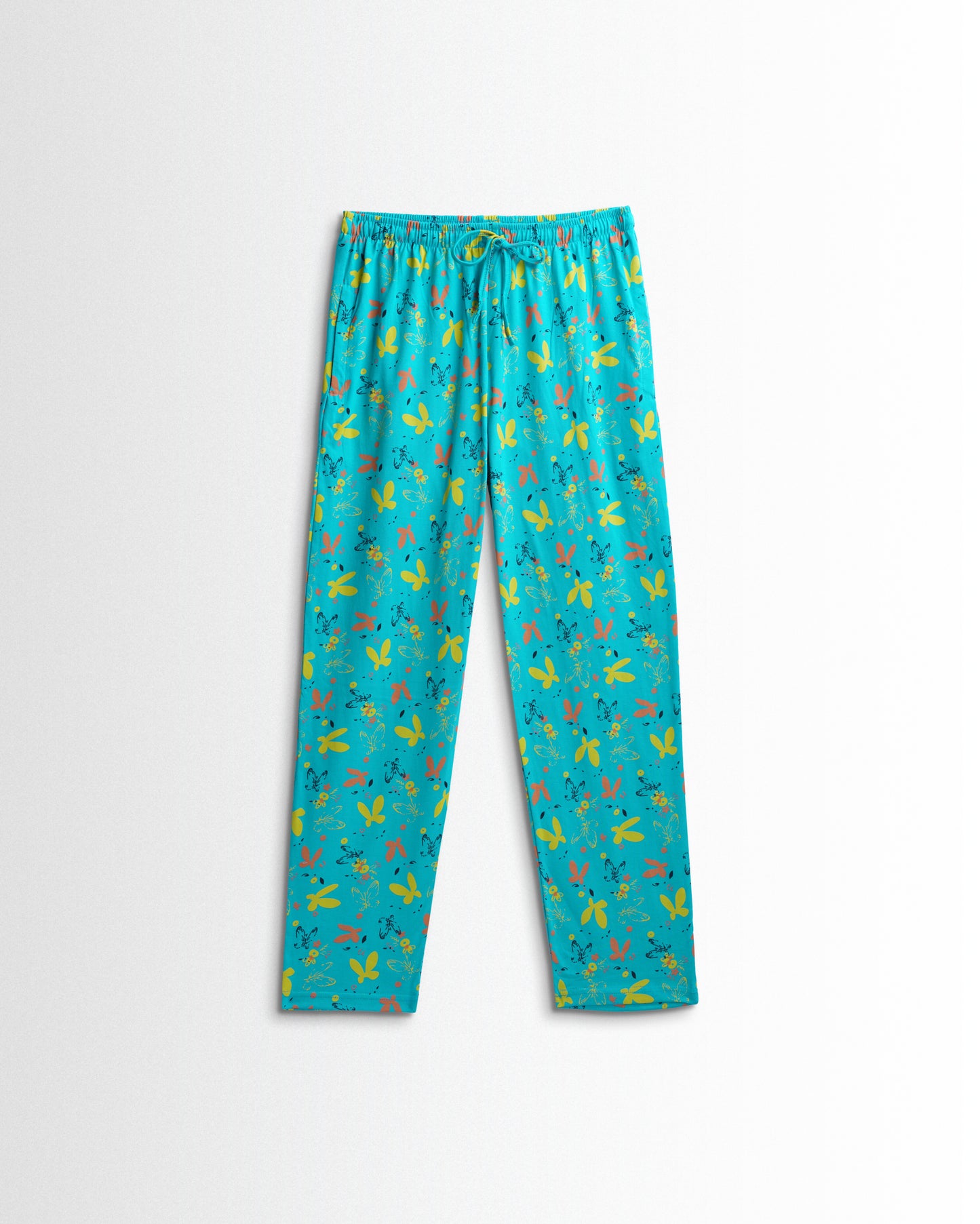 Women's Co ord set Jade Green flowers