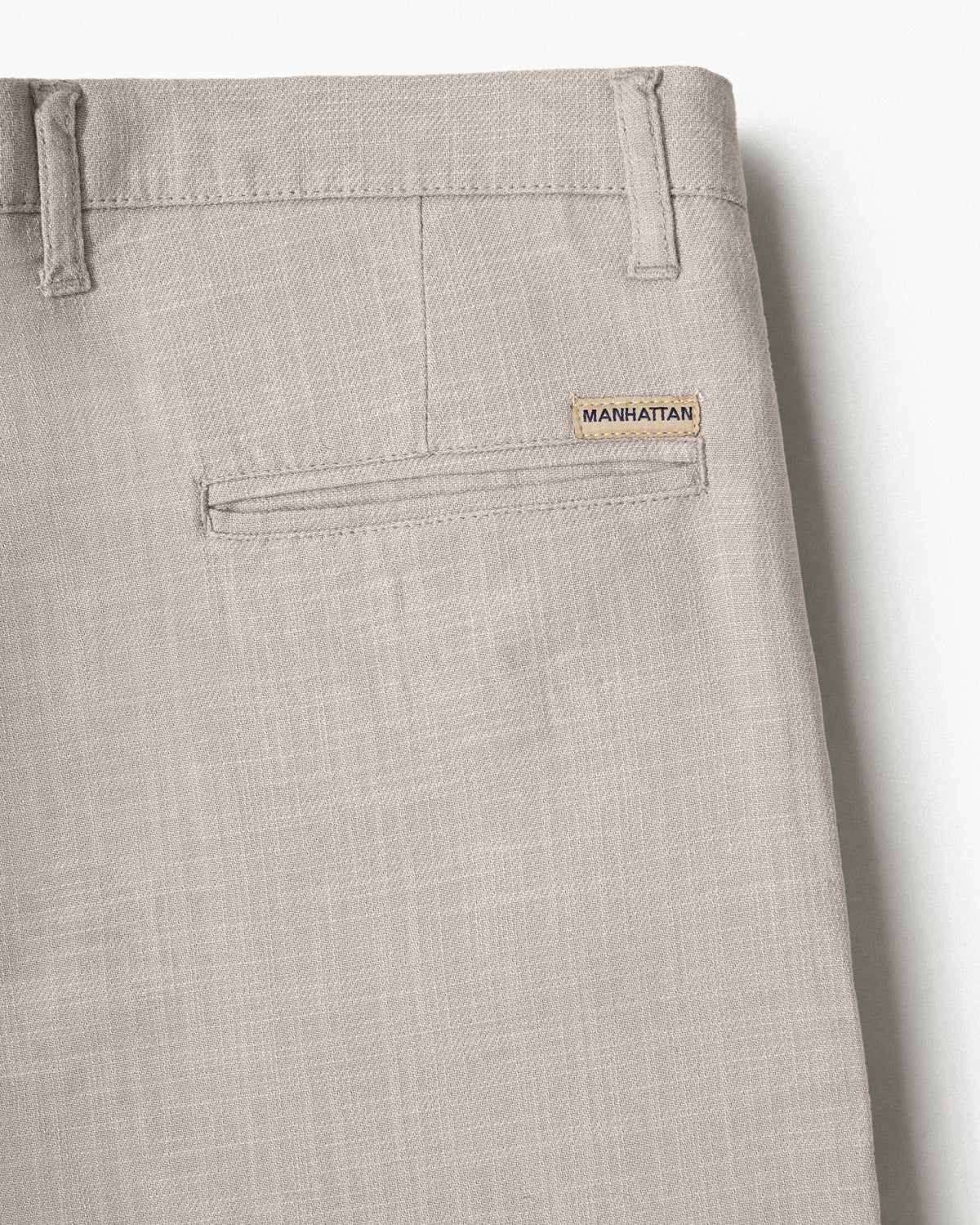 Cotton Casual Pants Khaki Beige Linen